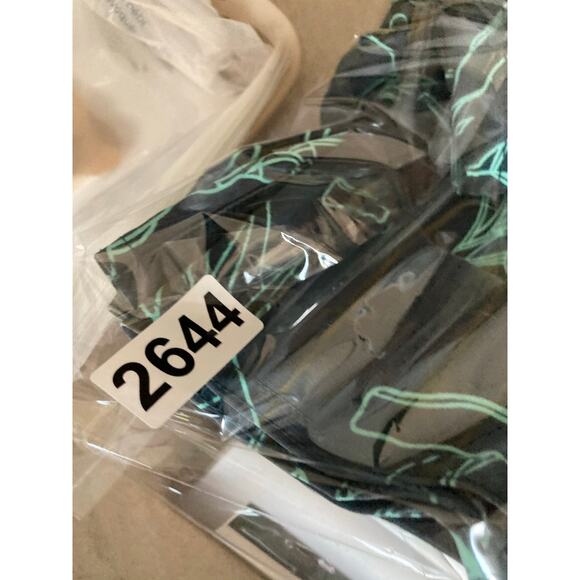 Billabong Swim Trunks 38 Hawaiian Floral Drawstring Recycler Pro Blue Shorts - Picture 13 of 13